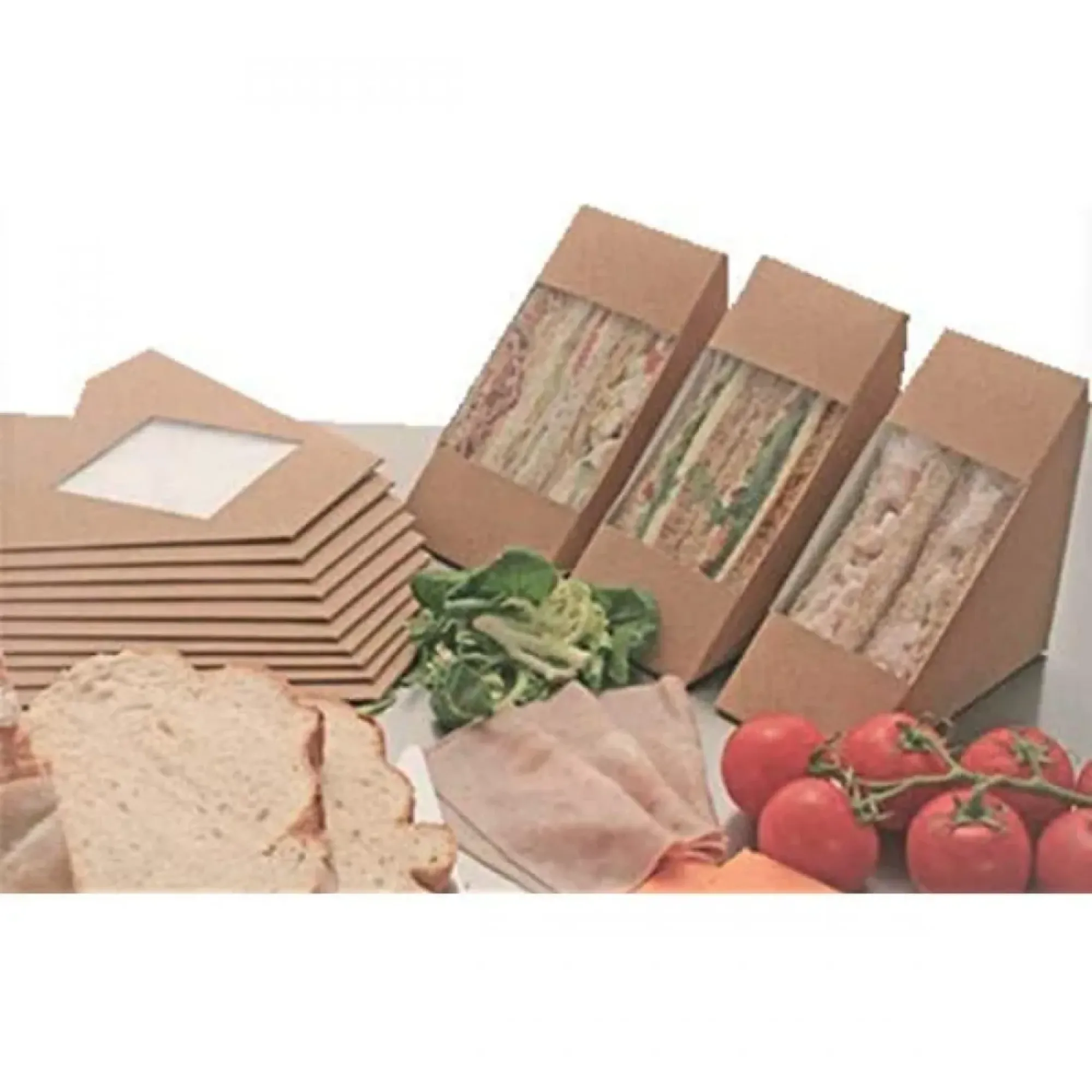 Picture of Kraft Deep Fill Sandwich Wedge W Window X 500