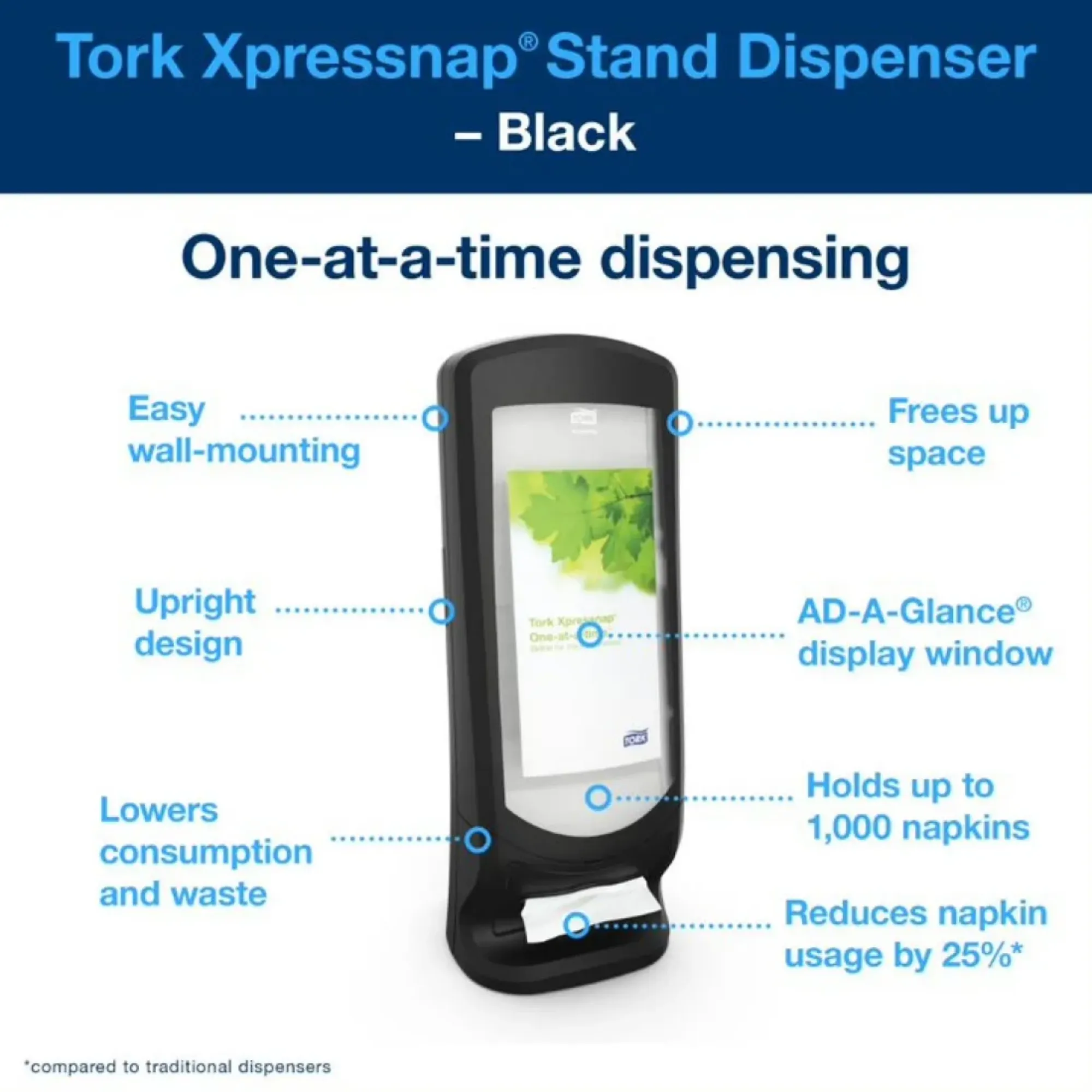Picture of Tork Xpress Napkin Stand Black N4
