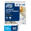 Picture of Tork Linstyle Napkin 8 Fold White X 600 - 05913732