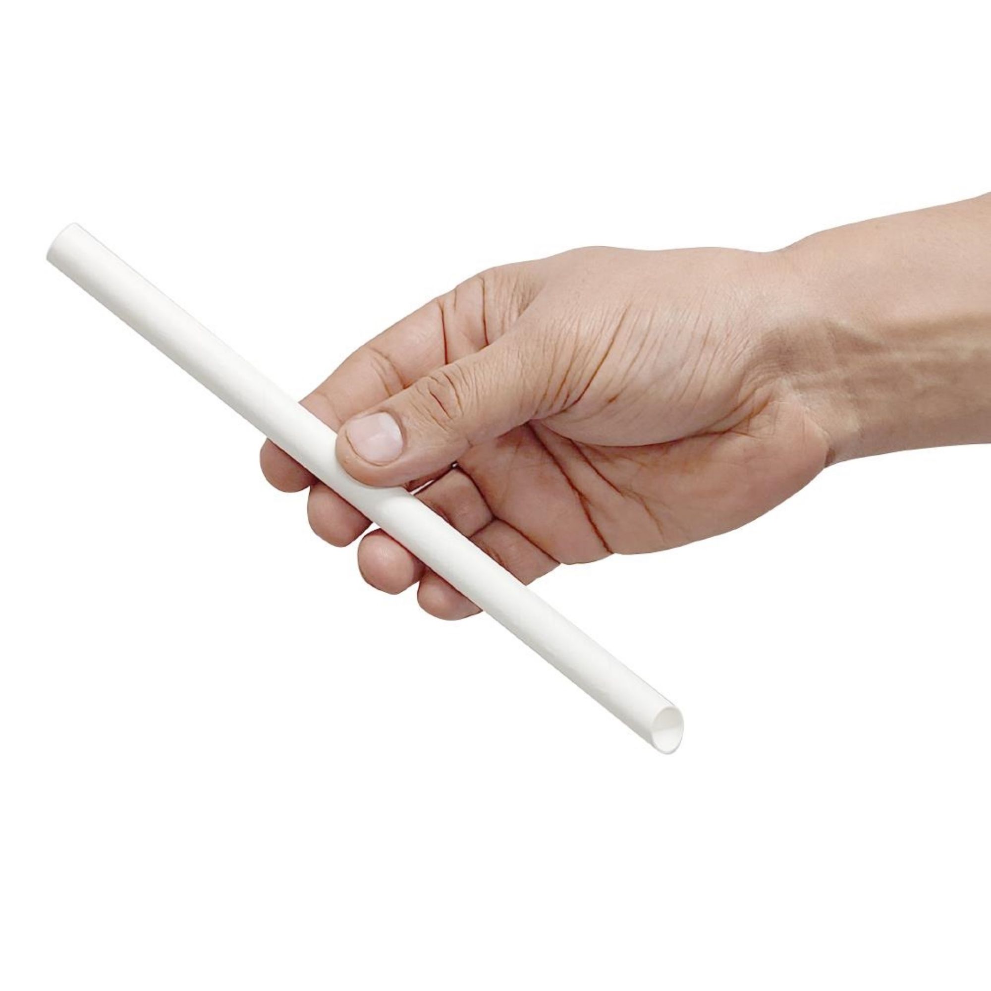 Picture of Fiesta Compostable Bubble Tea Straw White 12x210mm (150 Pack)