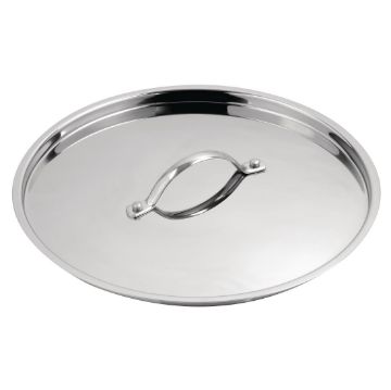 Picture of Vogue Stainless Steel & Aluminium Tri-Wall Stew Pan Lid 28cm