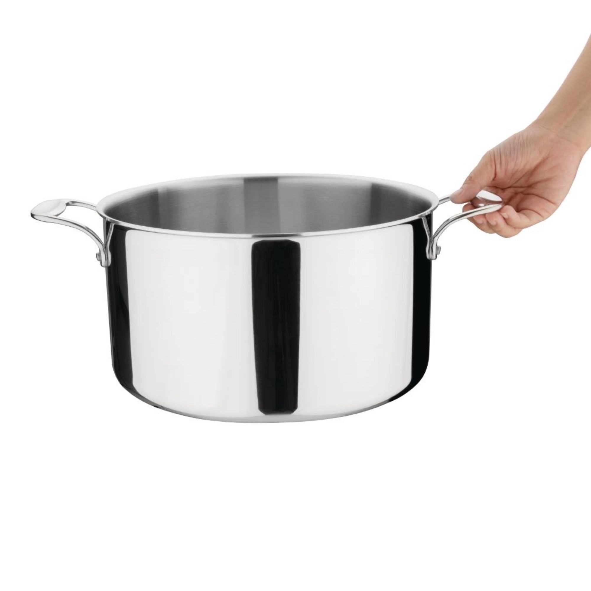 Picture of Vogue Stainless Steel & Aluminium Tri-Wall Stew Pan 280mm