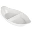 Picture of Olympia Whiteware Divided Oval Eared Dishes 295x155mm (6 pack) - Y100