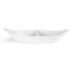 Picture of Olympia Whiteware Divided Oval Eared Dishes 295x155mm (6 pack) - Y100