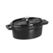 Picture of Vogue Cast Iron Oval Mini Pot Black - Y264