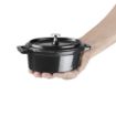 Picture of Vogue Cast Iron Oval Mini Pot Black - Y264