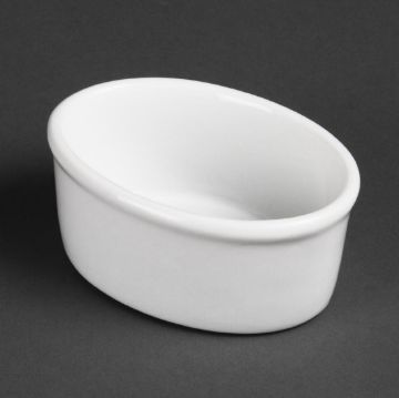 Picture of Olympia Whiteware Oval Ramekins 105mm (12 pack)