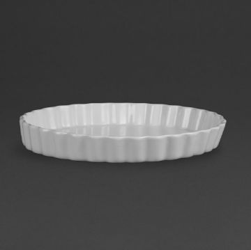Picture of Olympia Whiteware Flan Dishes 297mm (6 pack)
