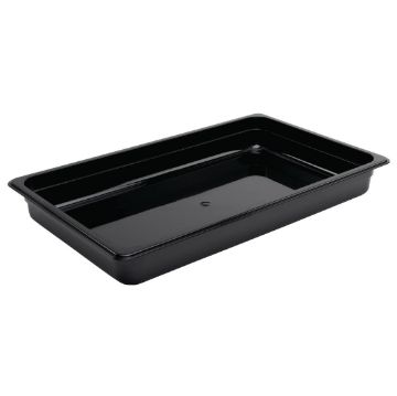 Picture of Vogue Polycarbonate 1/1 Gastronorm Container 65mm Black
