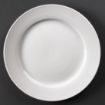 Picture of Olympia Linear Wide Rimmed Plates White 250mm (12 pack) - U091