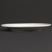 Picture of Olympia Linear Wide Rimmed Plates White 200mm (12 pack) - U090