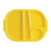 Picture of Olympia Kristallon Large Polypropylene Compartment Food Trays Yellow 374mm - U039
