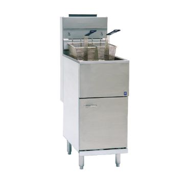 Picture of Pitco Single Tank Twin Basket Free Standing Natural Gas Fryer CE-35CS