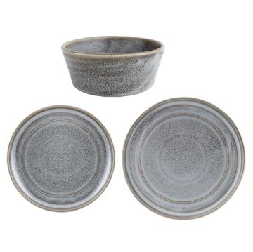 Picture of Olympia Cavolo Serve Like A Pro 18-Piece Charcoal Dusk Dinner Set