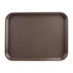 Picture of Olympia Kristallon Medium Polypropylene Fast Food Tray Brown 415mm - P503