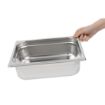 Picture of Matfer Bourgeat Stainless Steel 1/2 Gastronorm Tray 100mm - K059