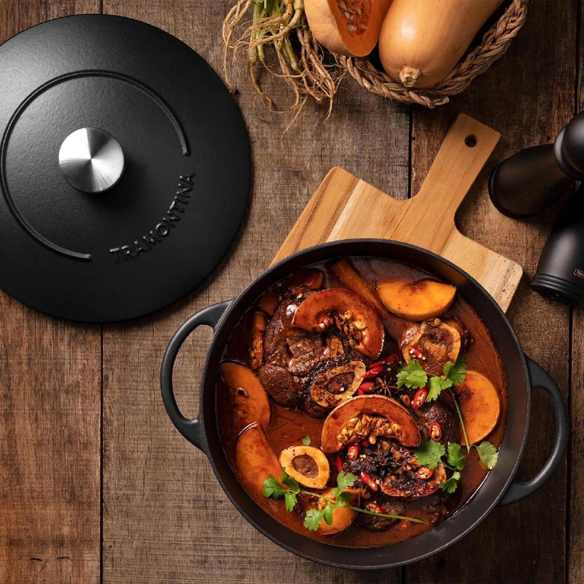 Picture of Tramontina Enamel Cast Iron Casserole Dish 24cm