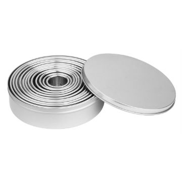 Picture of Vogue Stainless Steel Round Plain Cutters (Pack 12)
