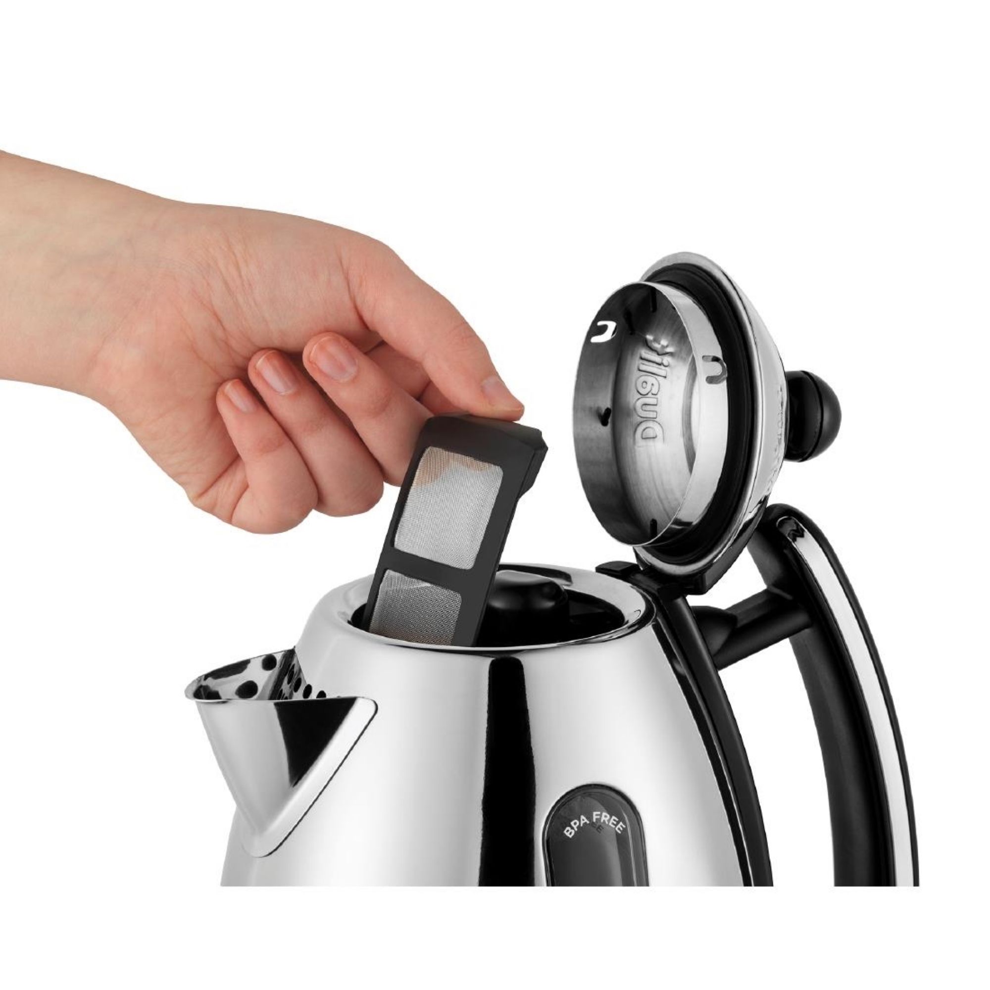 Picture of Dualit Lite Jug Kettle Black/Polished