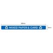 Picture of Jantex Slim Bin Lid Label - Mixed Paper & Card - JB491