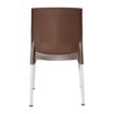 Picture of Bolero Elements Polypropylene Plain Side Chairs Dark Brown (4 Pack) - JA919