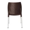 Picture of Bolero Elements Polypropylene Rattan Side Chairs Dark Brown (4 Pack) - JA914