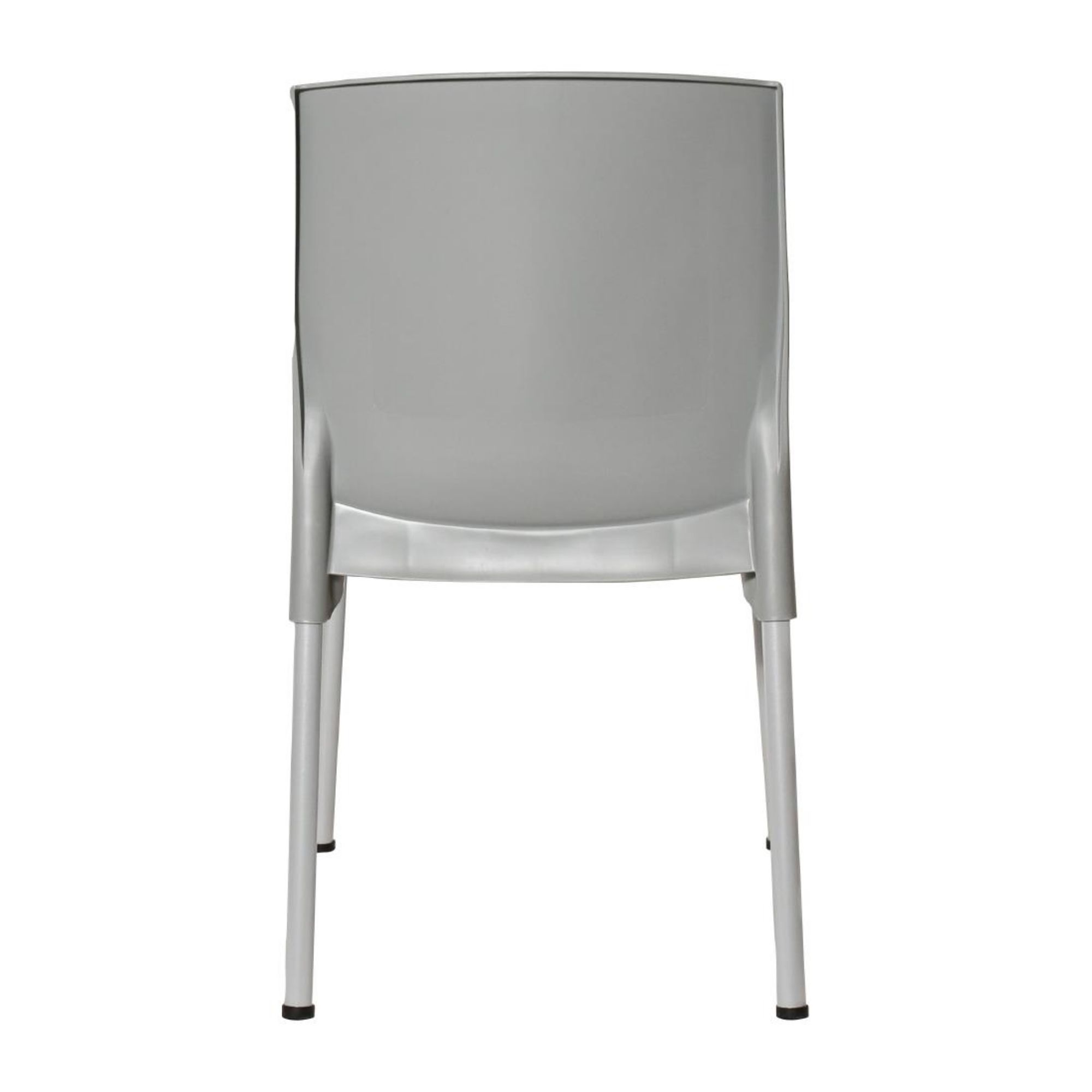 Picture of Bolero Elements Polypropylene Plain Side Chairs Grey (4 Pack)