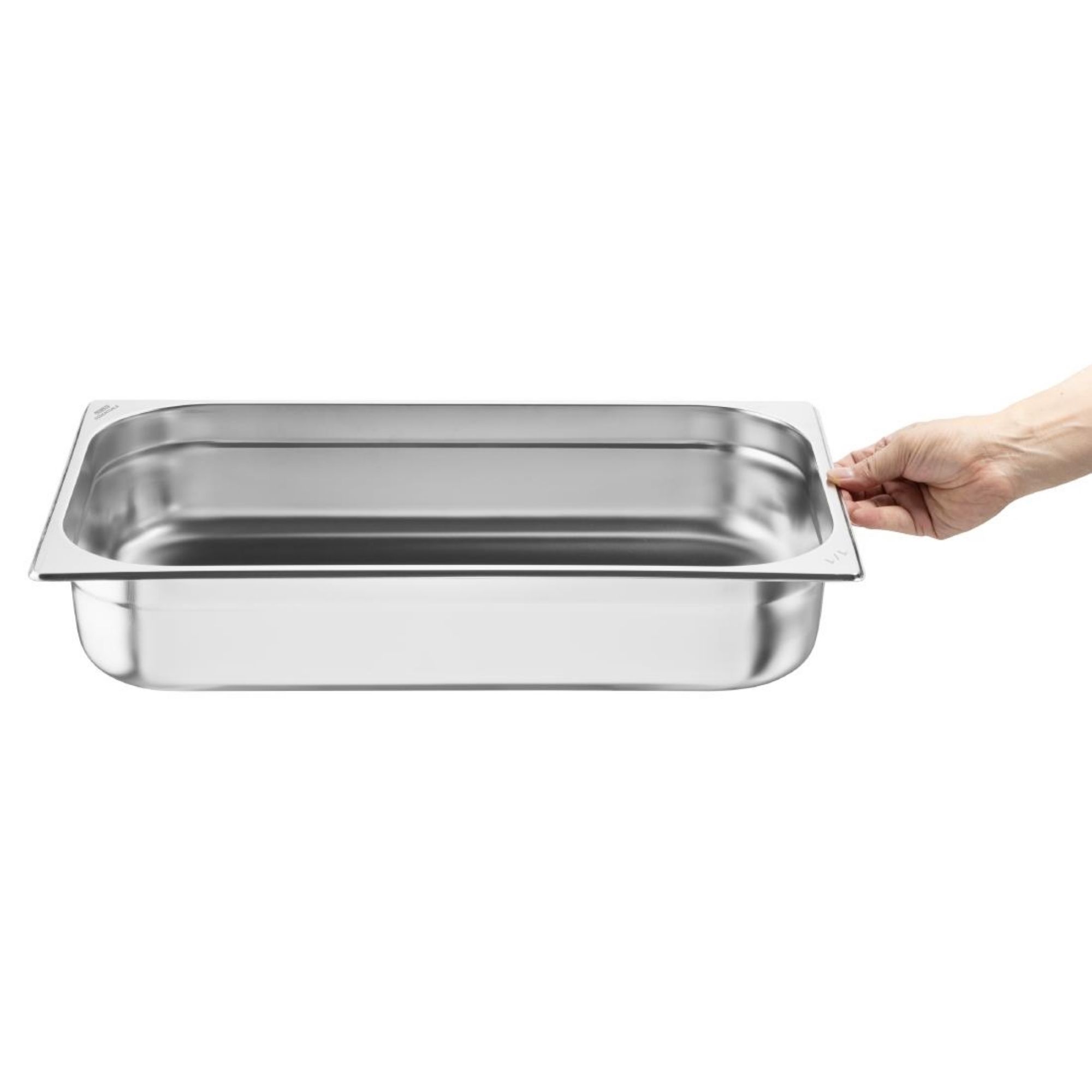 Picture of Caterboss Essentials Stainless Steel Gastronorm Tray 1/1 100mm (Pack 3)