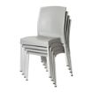 Picture of Bolero Elements Polypropylene Plain Side Chairs Grey (4 Pack) - JA920