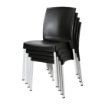Picture of Bolero Elements Polypropylene Plain Side Chairs Black (4 Pack) - JA918