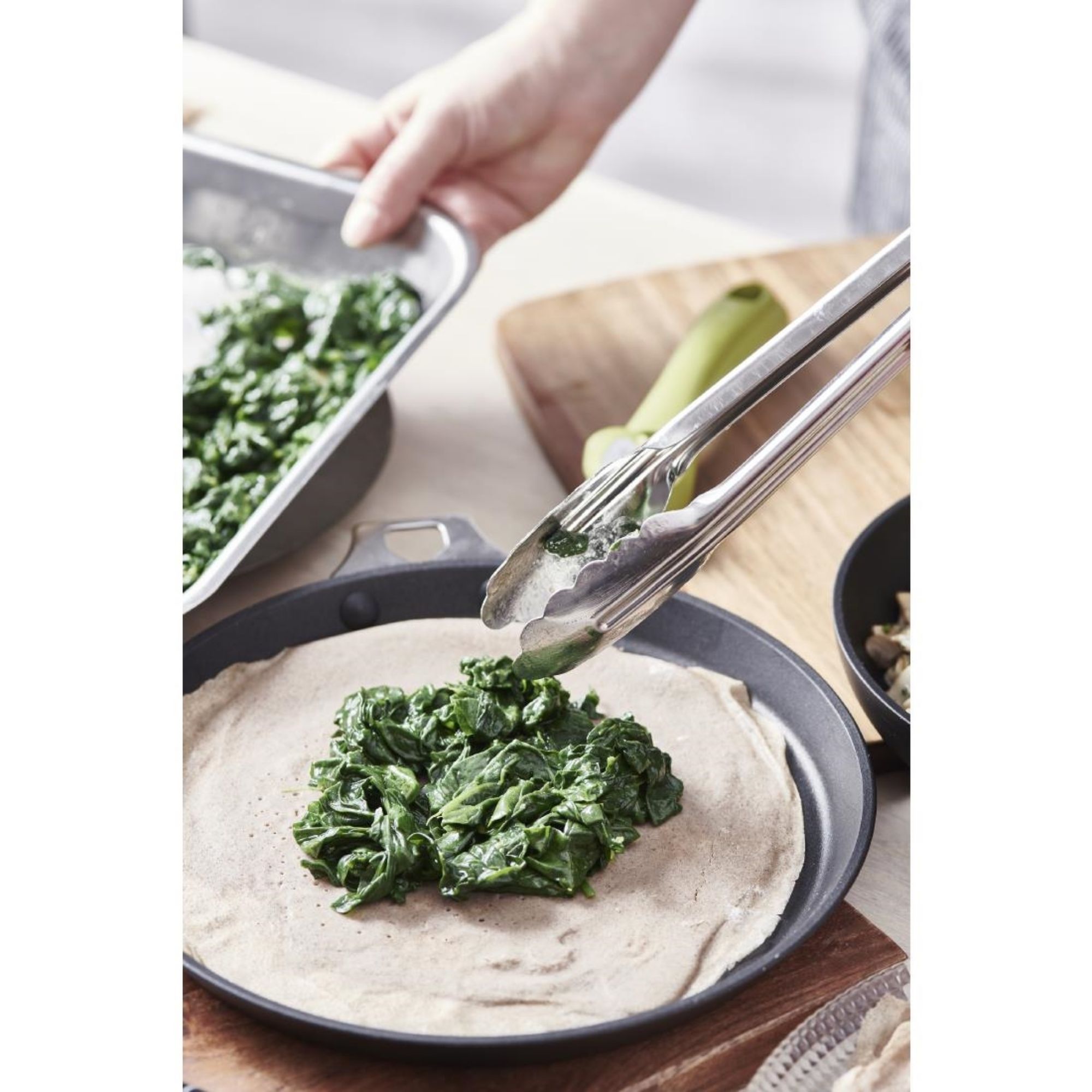 Picture of De Buyer Stainless Steel Utility Tongs 400mm