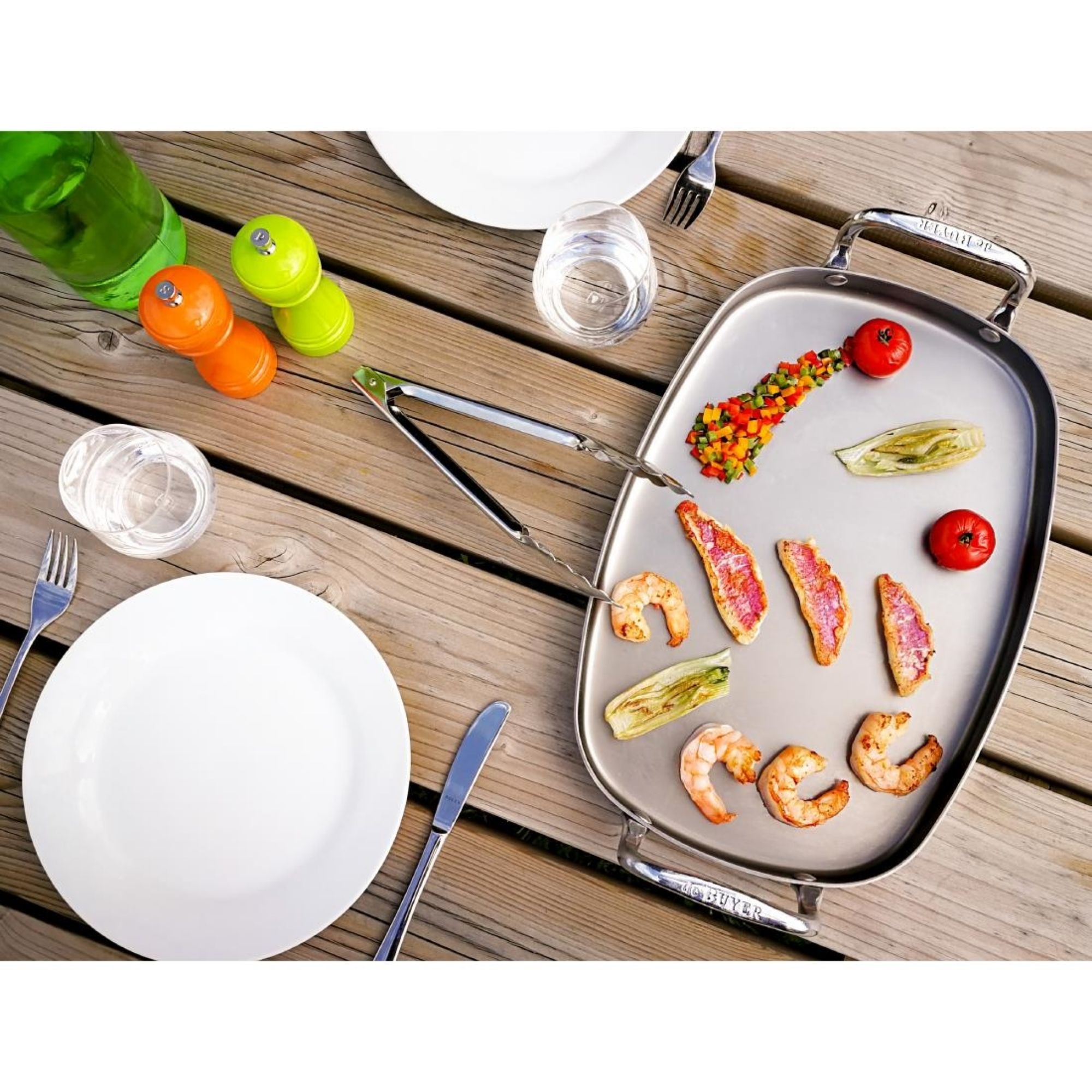 Picture of De Buyer Stainless Steel Utility Tongs 400mm