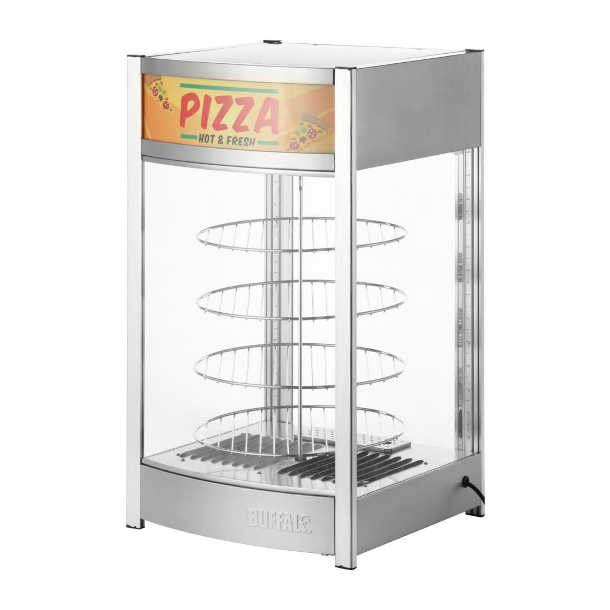 Picture of Buffalo 4 Tier Heated Pizza Display Merchandiser