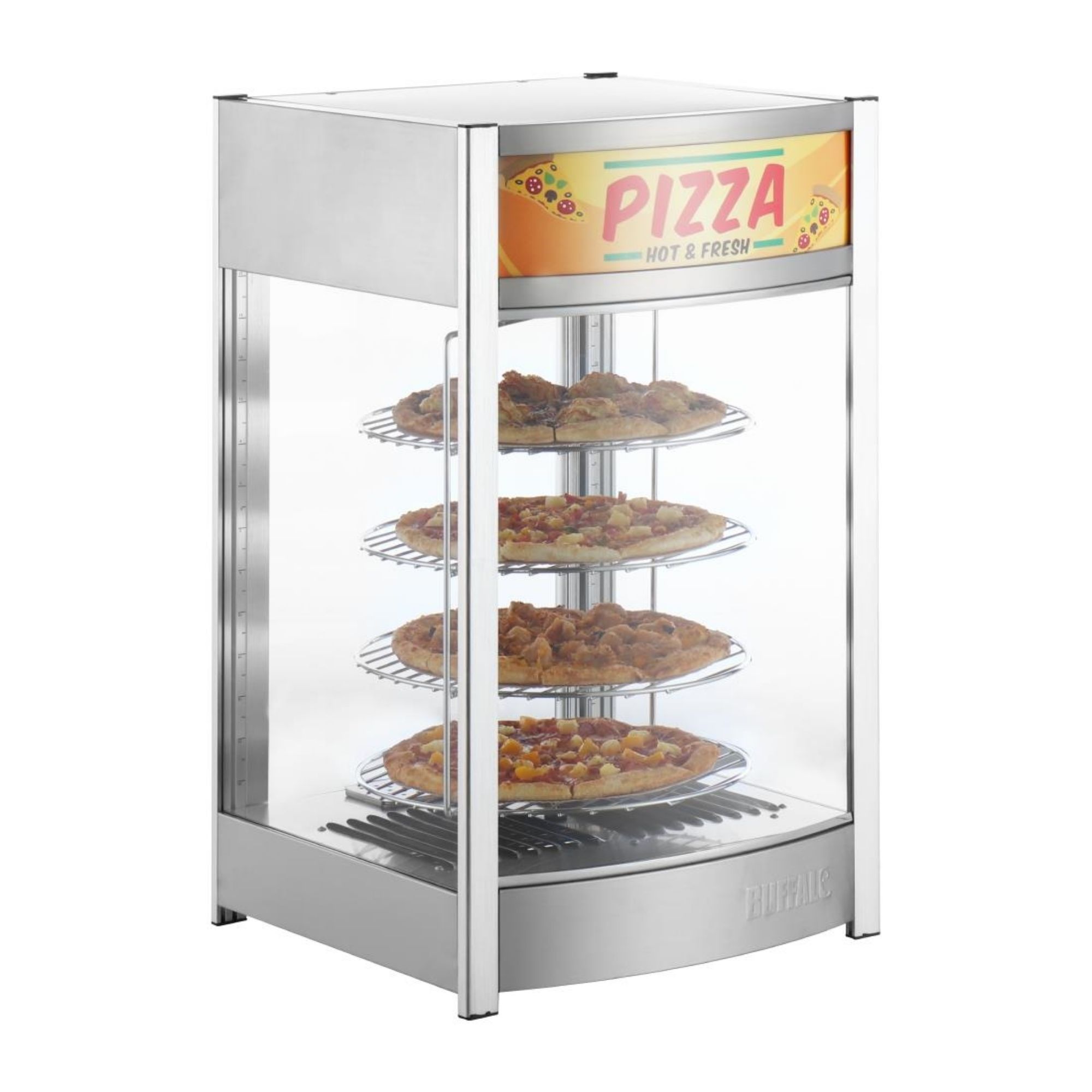 Picture of Buffalo 4 Tier Heated Pizza Display Merchandiser