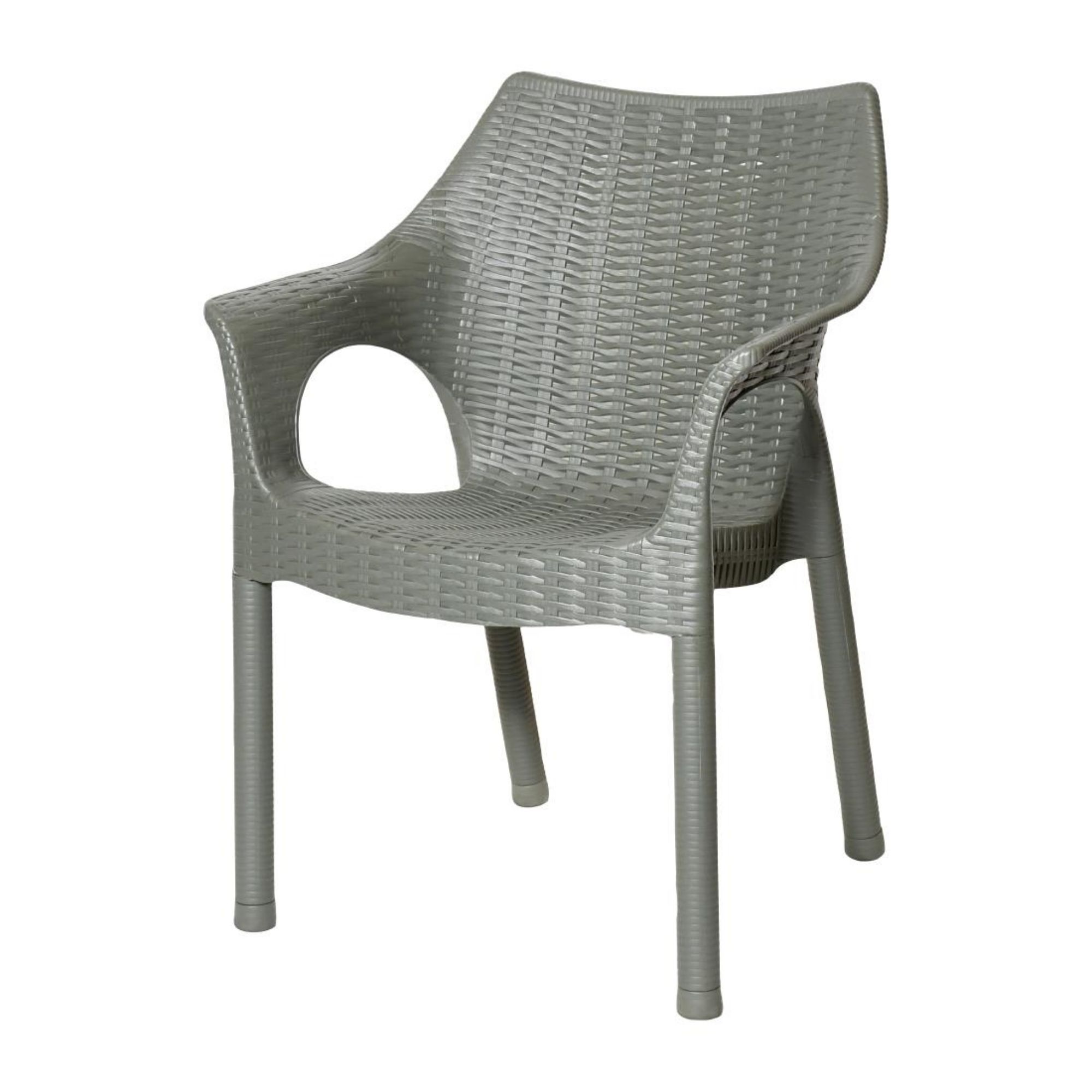 Picture of Bolero Elements Polypropylene Armchairs Olive Green (4 Pack)