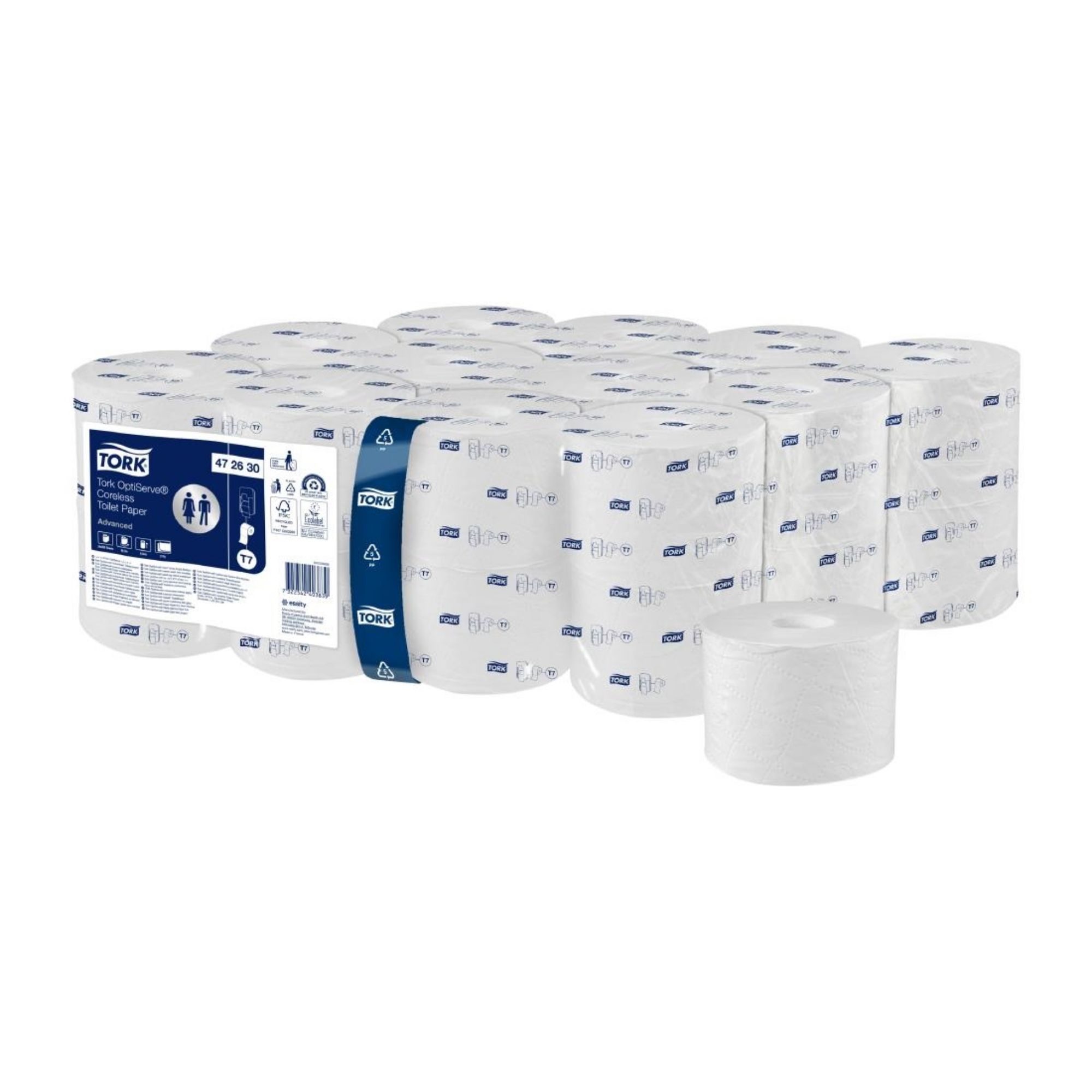 Picture of Tork OptiServe Coreless Toilet Paper 2ply White T7 (24 Pack)