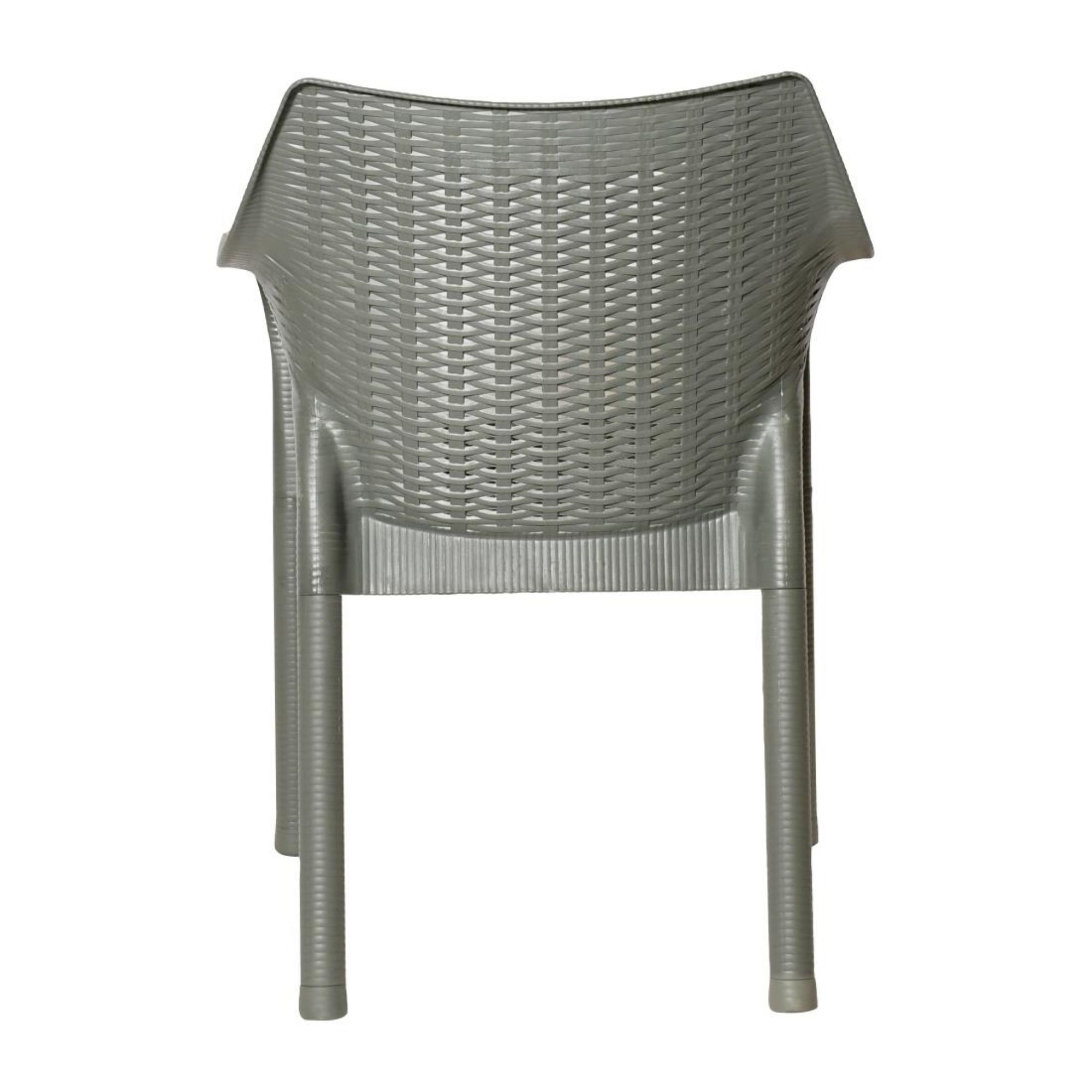 Picture of Bolero Elements Polypropylene Armchairs Olive Green (4 Pack)