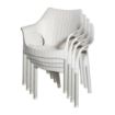 Picture of Bolero Elements Polypropylene Armchairs Snow (4 Pack) - JA913