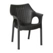 Picture of Bolero Elements Polypropylene Armchairs Black (4 Pack) - JA910