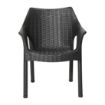 Picture of Bolero Elements Polypropylene Armchairs Black (4 Pack) - JA910