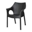 Picture of Bolero Elements Polypropylene Armchairs Black (4 Pack) - JA910
