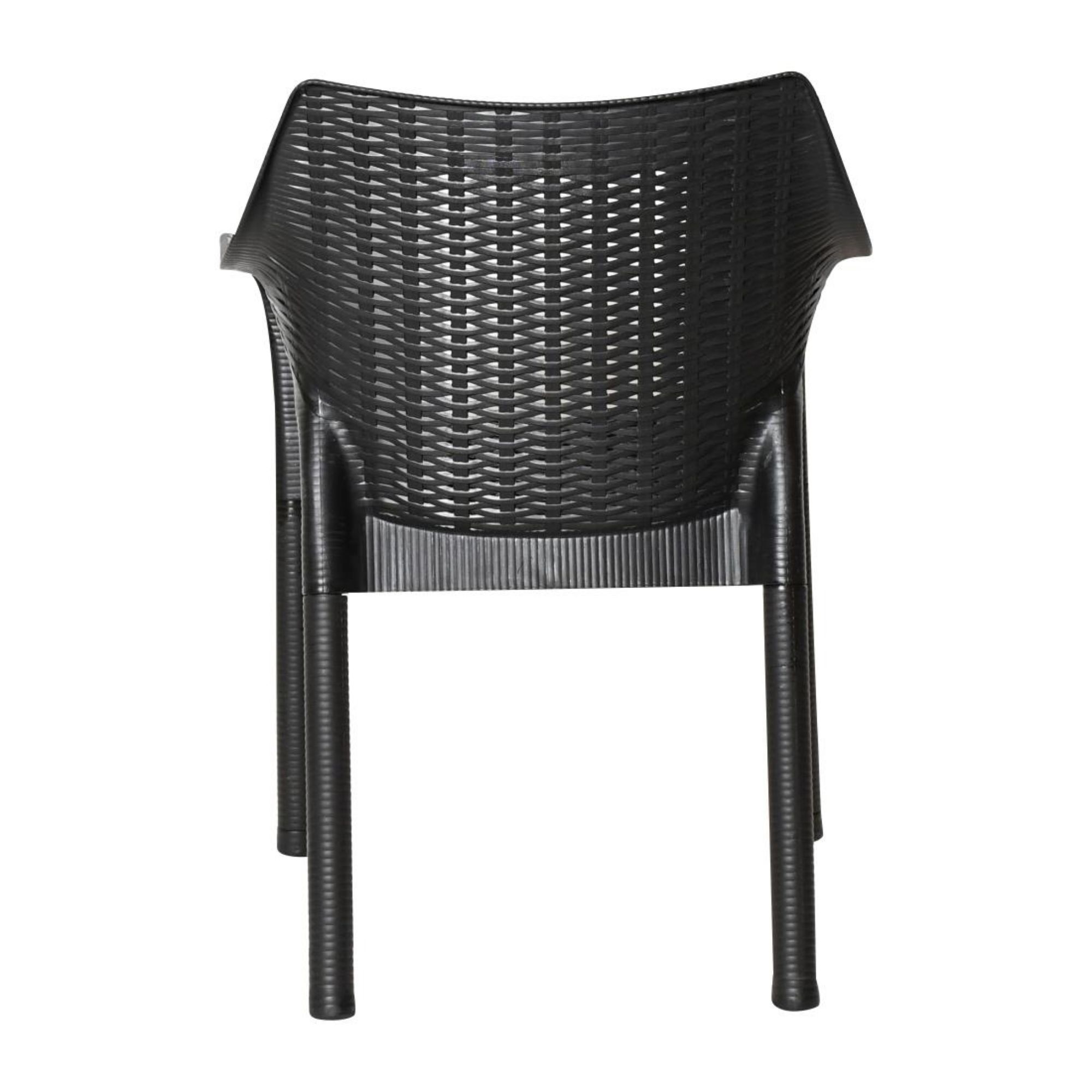 Picture of Bolero Elements Polypropylene Armchairs Black (4 Pack)