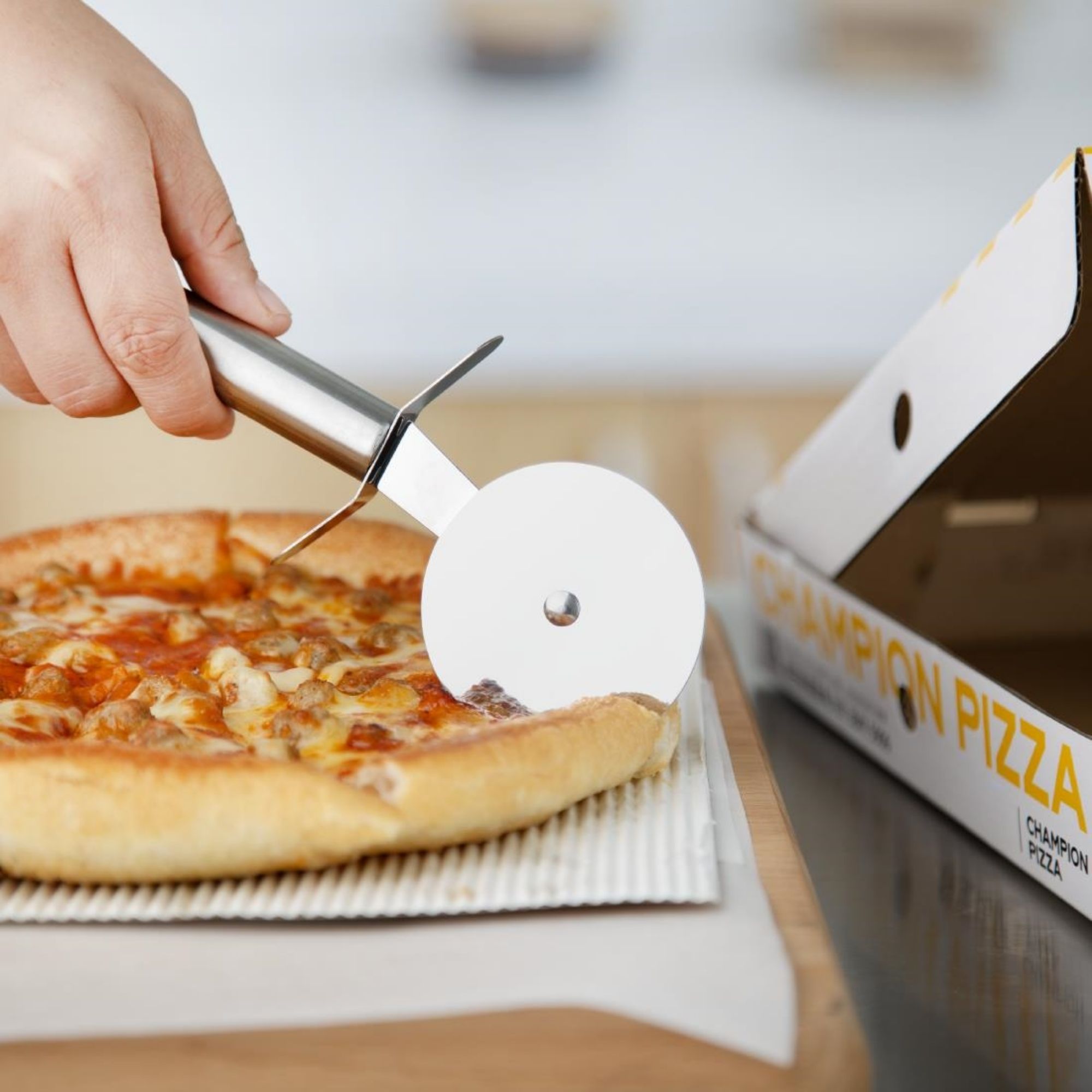 Picture of Caterboss Essentials Stainless Steel Pizza Cutter