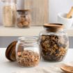 Picture of Kilner Universal Jar with Acacia Wooden Lid 850ml - JA603