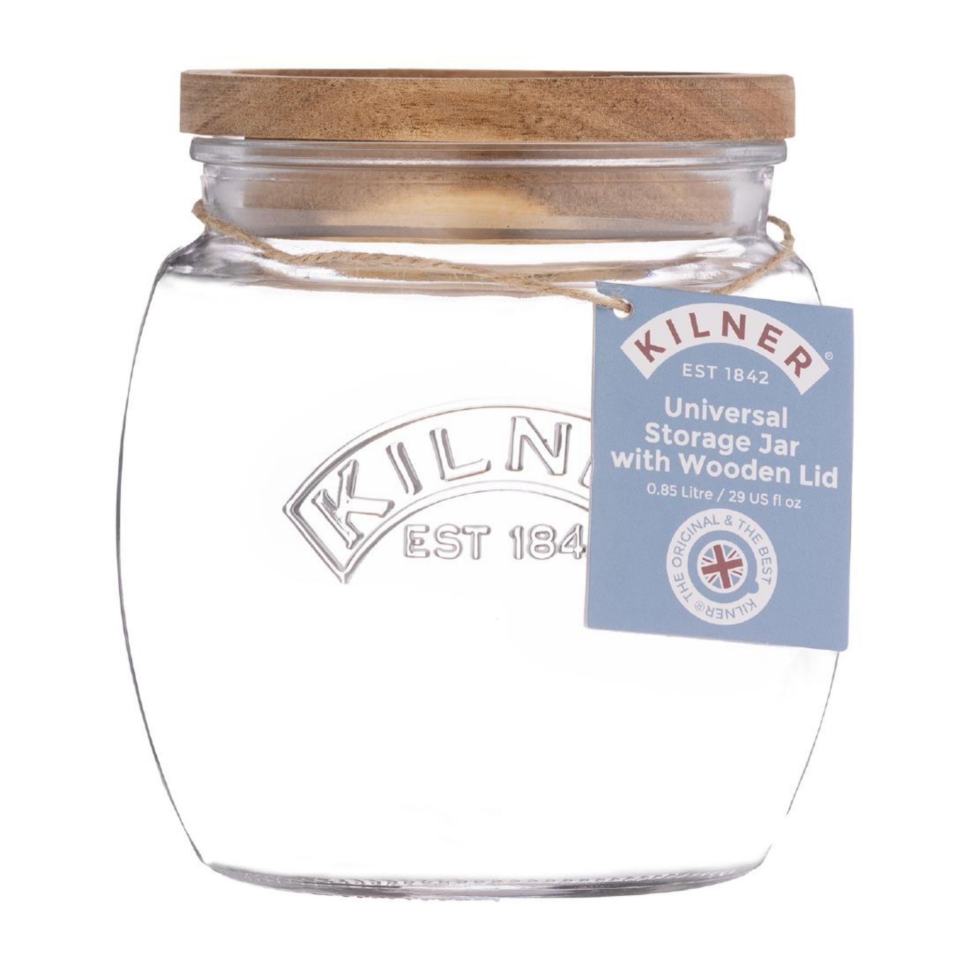 Picture of Kilner Universal Jar with Acacia Wooden Lid 850ml