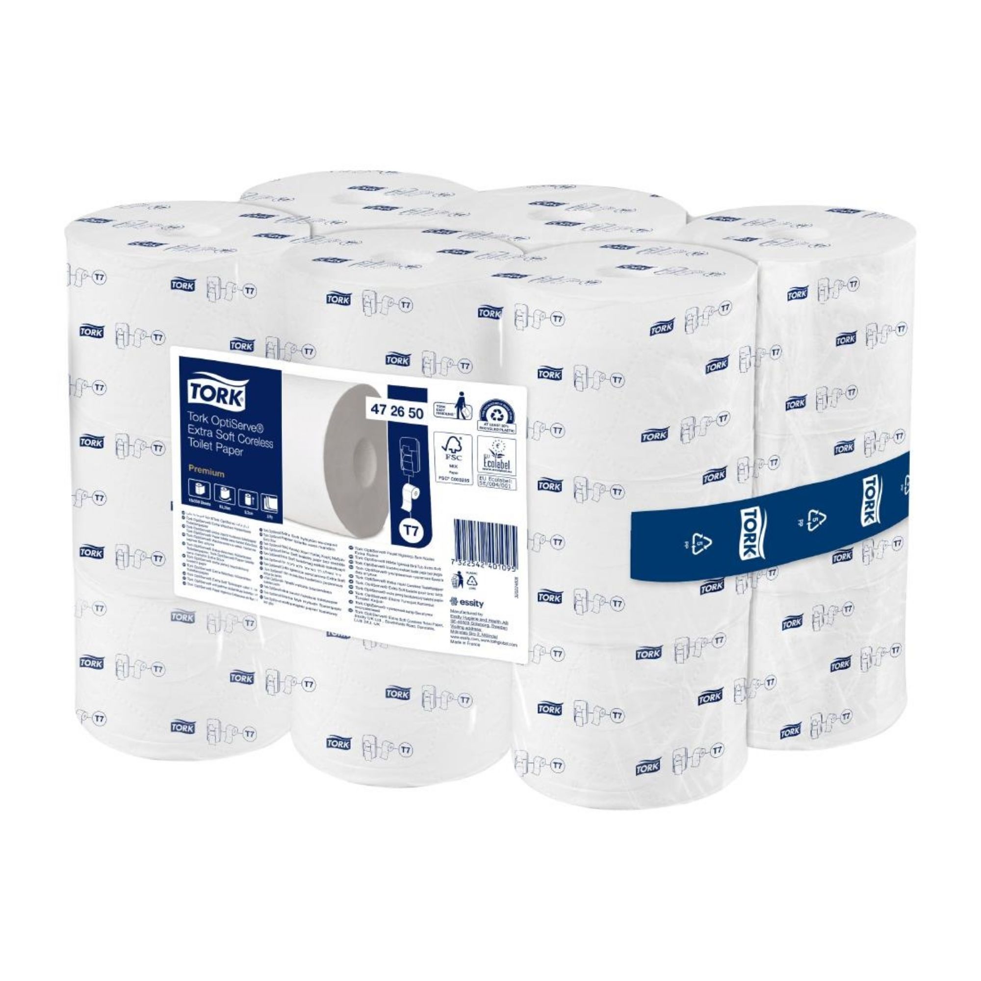 Picture of Tork OptiServe Extra Soft Coreless Toilet Paper 3ply White T7 (18 Pack)