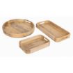 Picture of Olympia Mango Wood Rectangular Deep Sided Tray 430x230mm - JA888