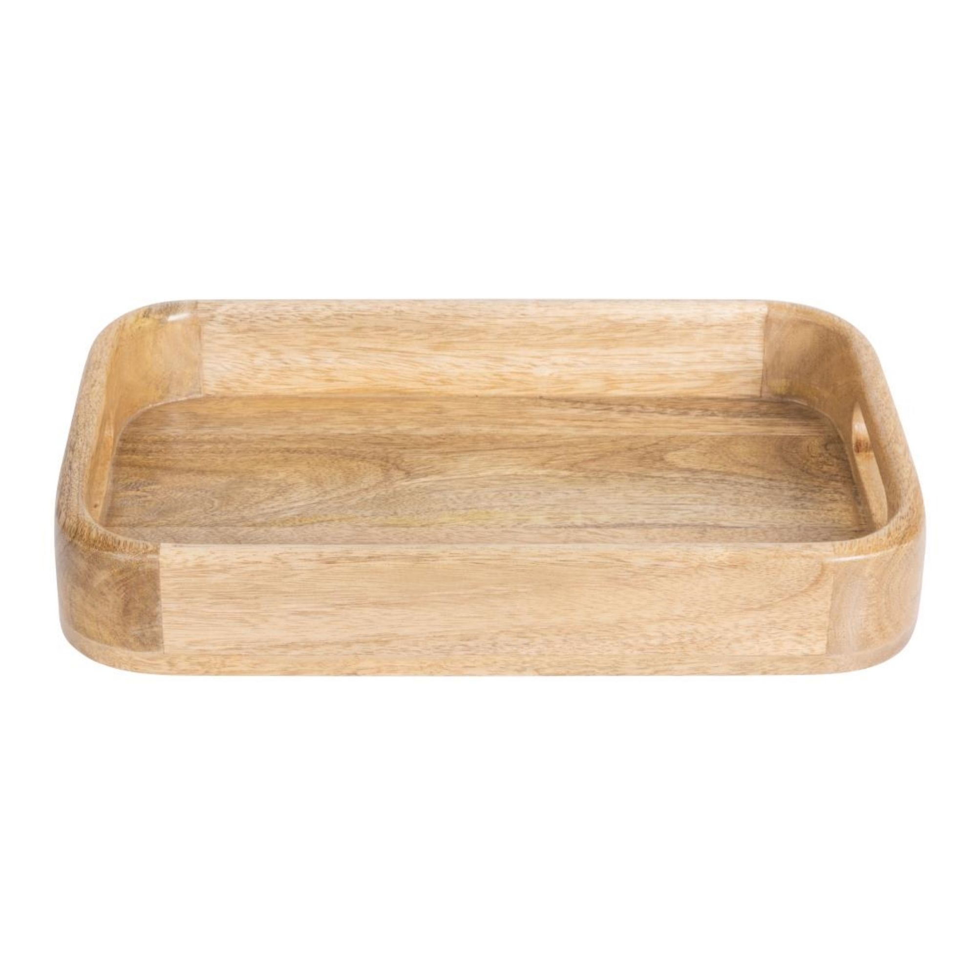 Picture of Olympia Mango Wood Rectangular Deep Sided Tray 300x190mm