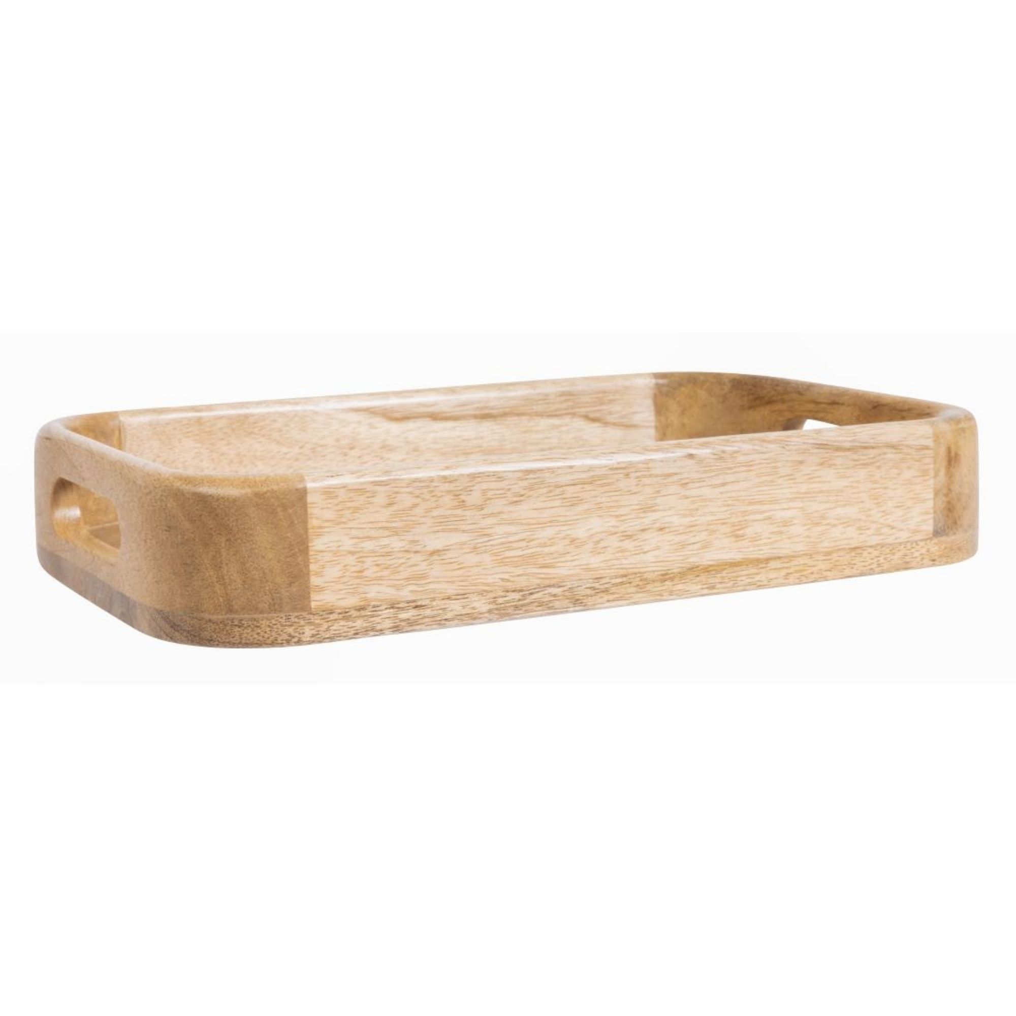 Picture of Olympia Mango Wood Rectangular Deep Sided Tray 300x190mm