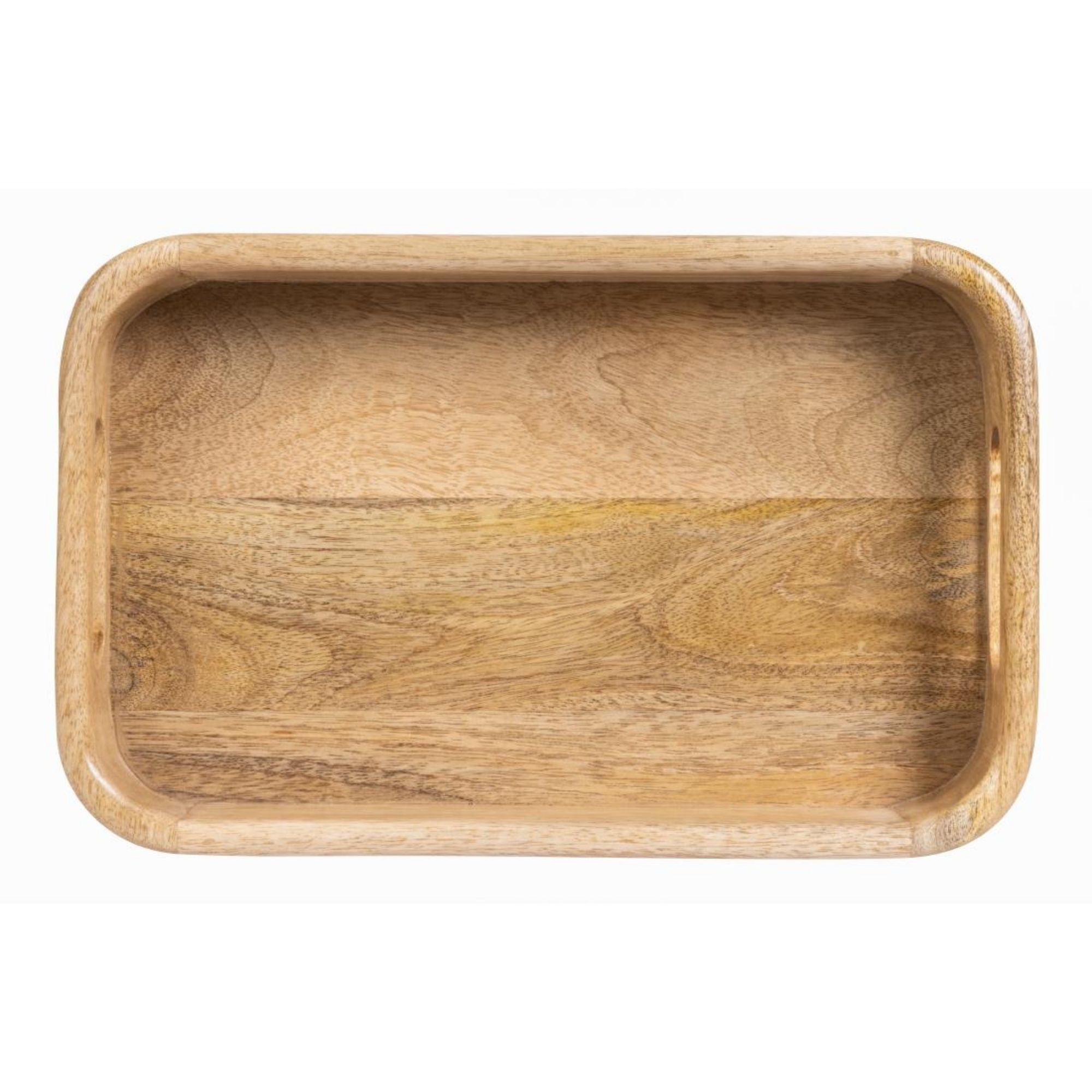 Picture of Olympia Mango Wood Rectangular Deep Sided Tray 300x190mm